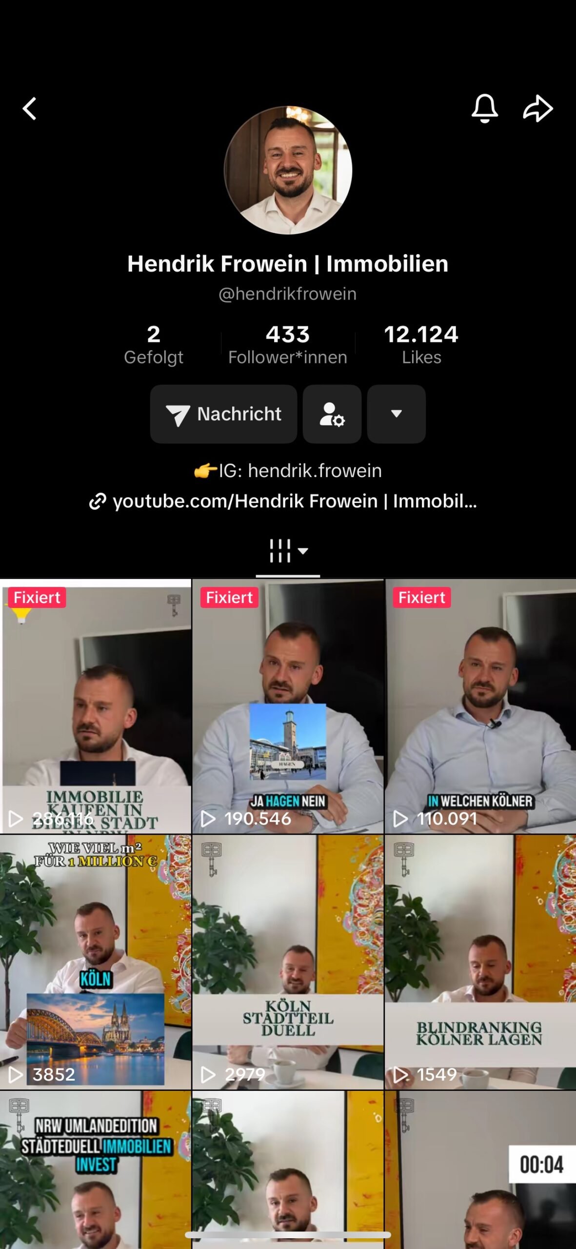 TikTok Profil Screenshot