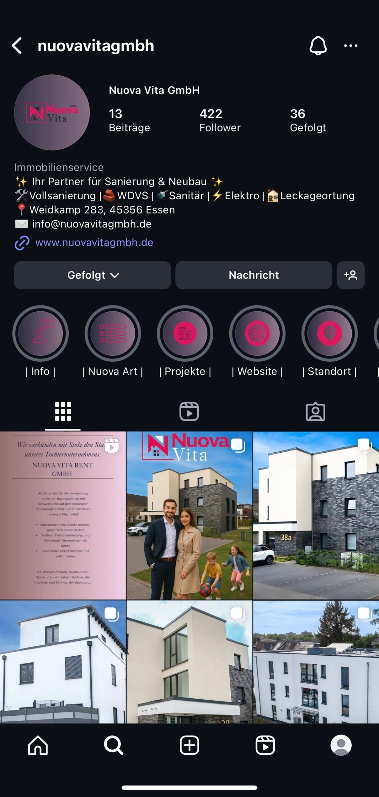 Instagram Profil Screenshot